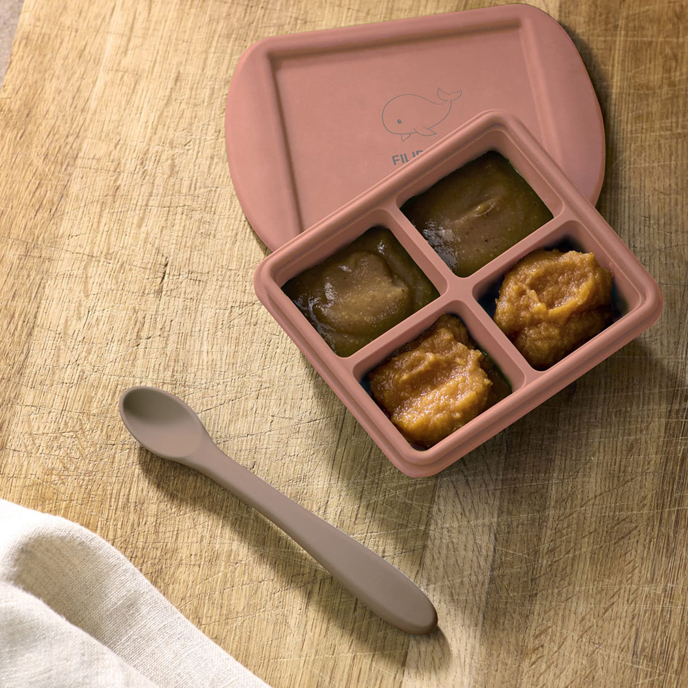 Filibabba frysbricka silikon 4x65 ml 2-pack Rose Mix