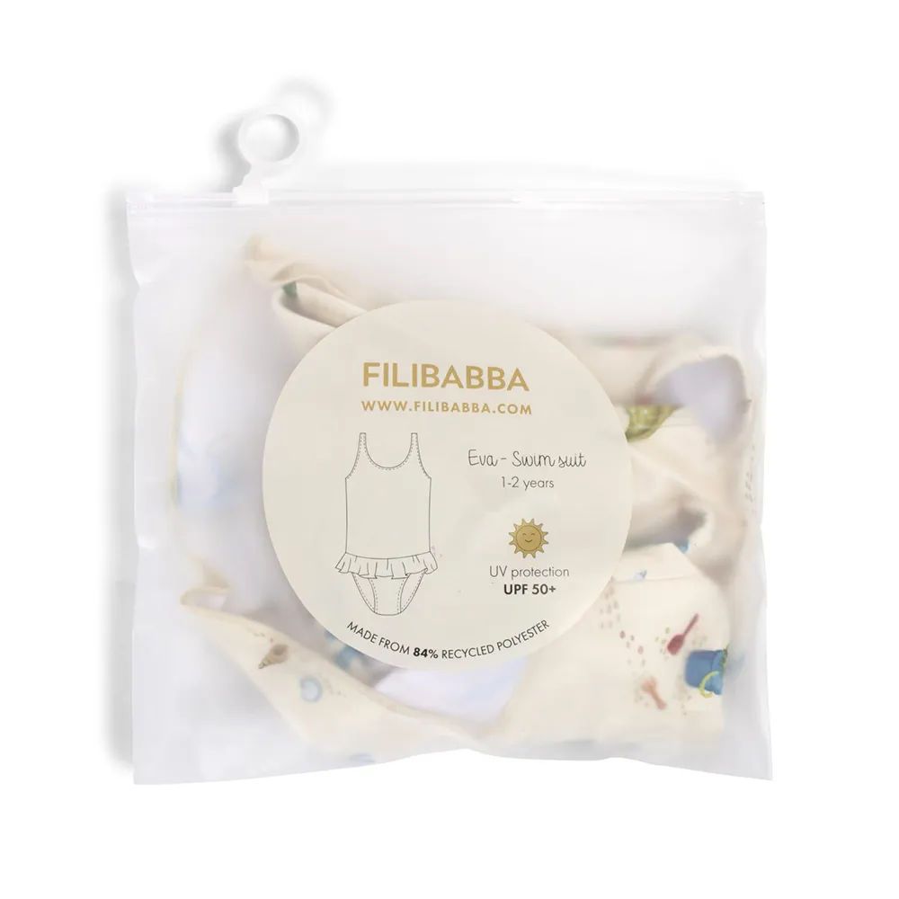 Filibabba Eva Baddräkt 1-2 år Dino Beach