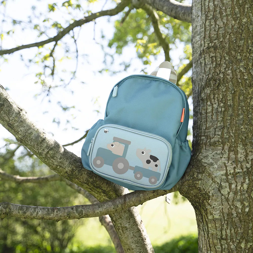 Done by Deer Kids backpack Tiny farm Blue 7,5 L