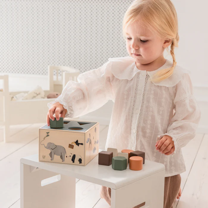 Sebra sorteringslåda i trä, World of Sebra