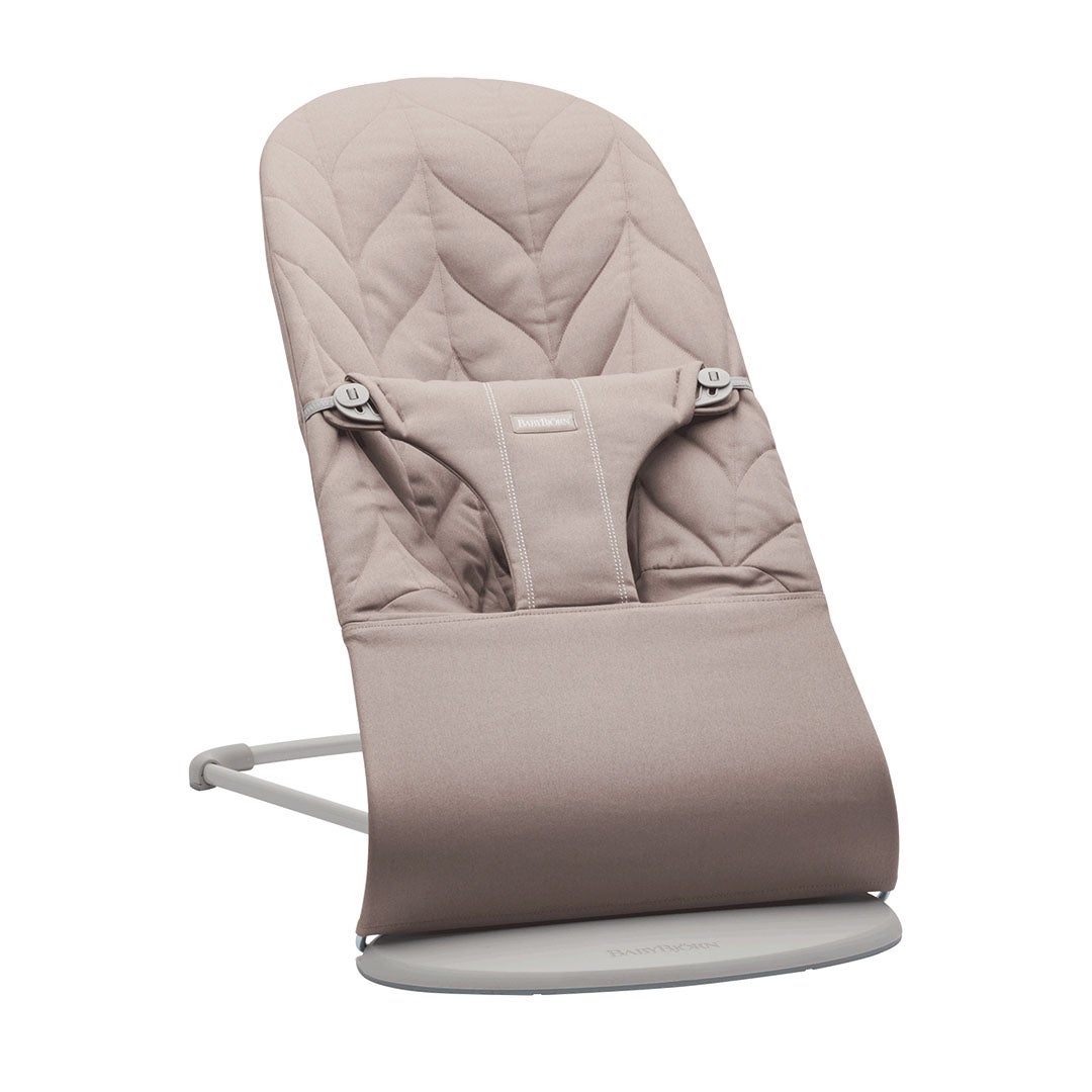 Babybjörn Babysitter Bliss vävd Bladmönstrad Sand Grey