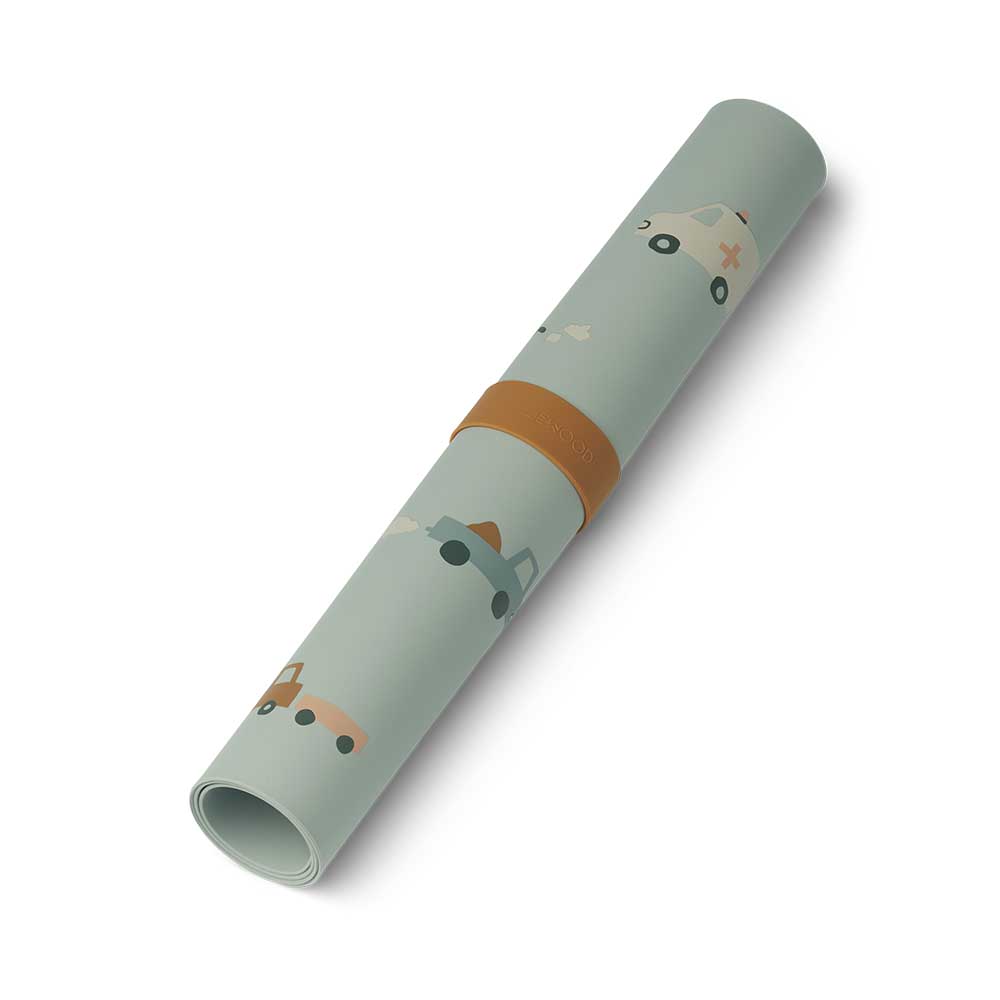 Liewood Jude underlägg Vehicles/dove blue mix