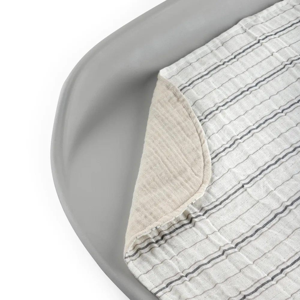 Sebra Skötbäddsunderlägg 2-pack muslin Stripe