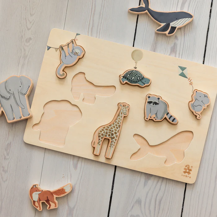 Sebra Barnpussel i trä, World of Sebra