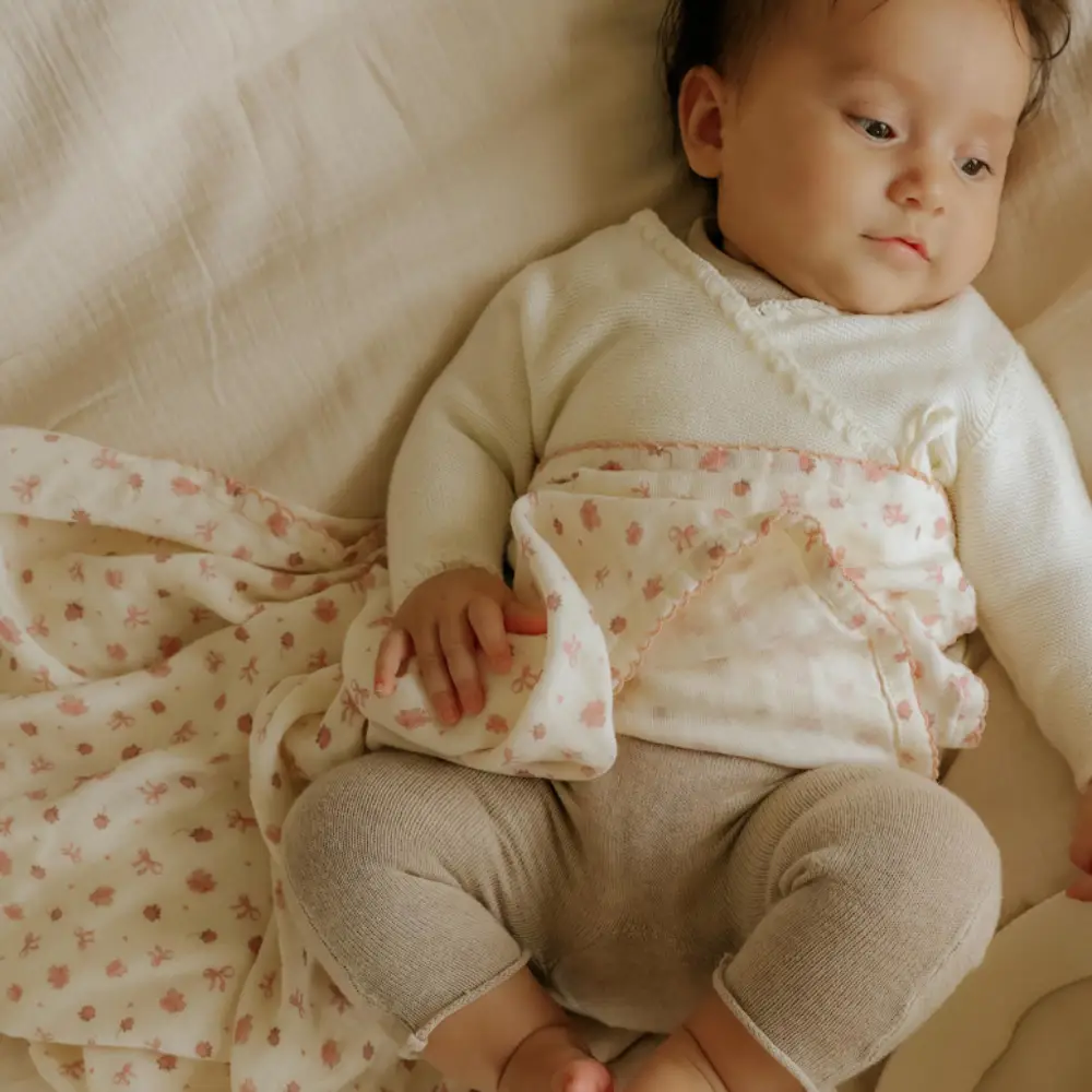 Elodie Muslinfilt Petit River Rose En storlek