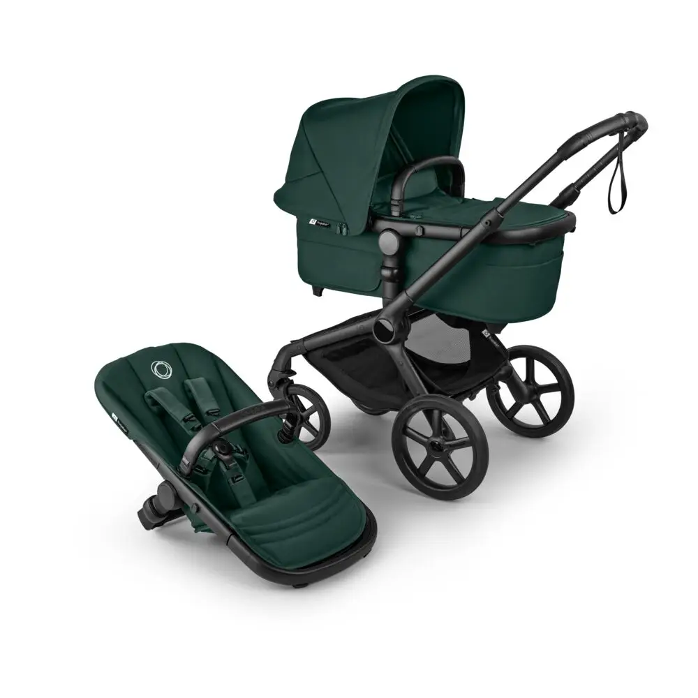 Bugaboo Fox 5 renew barnvagn black/fern green