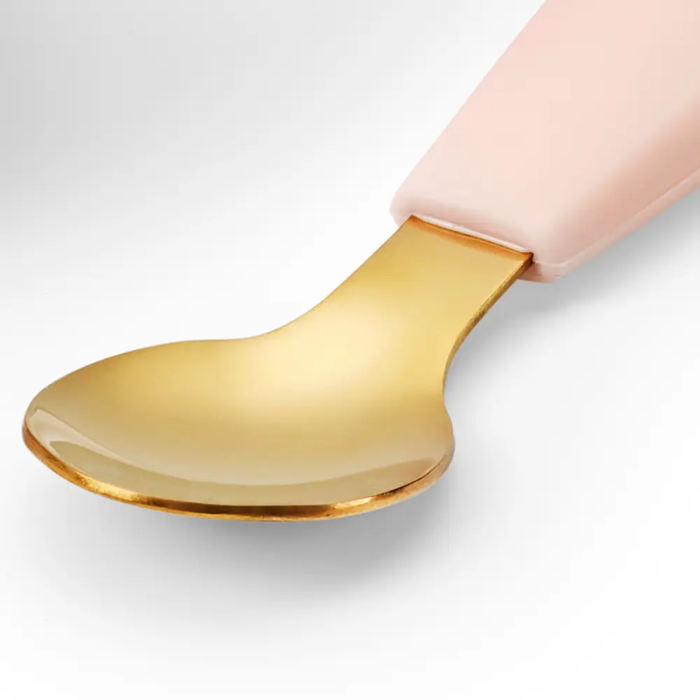 Elodie Silikonskål med sked Rosy Bow