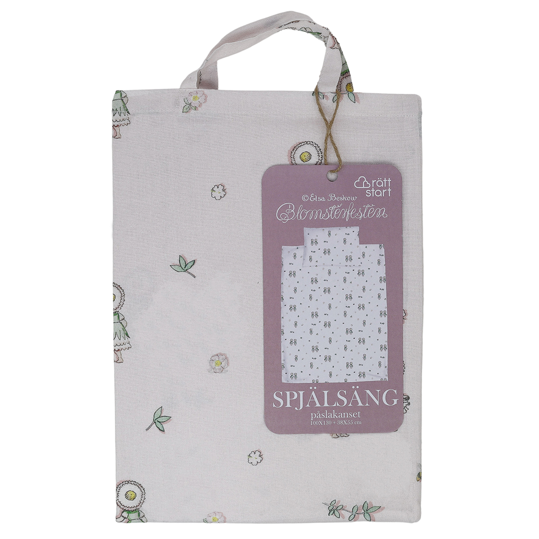 Rätt Start Beskow Blomsterfesten Påslakanset spjälsäng sand