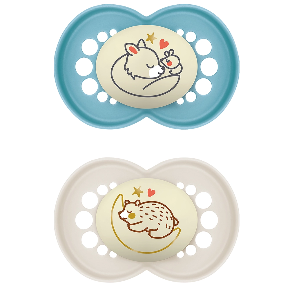 MAM Original Night 16-36 mån Silk Blå 2p