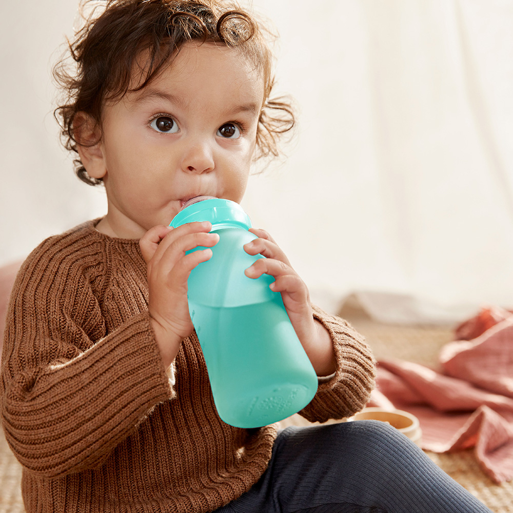 Everyday Baby nappflaska värmeavkännande Healthy + 240 ml - Turquoise