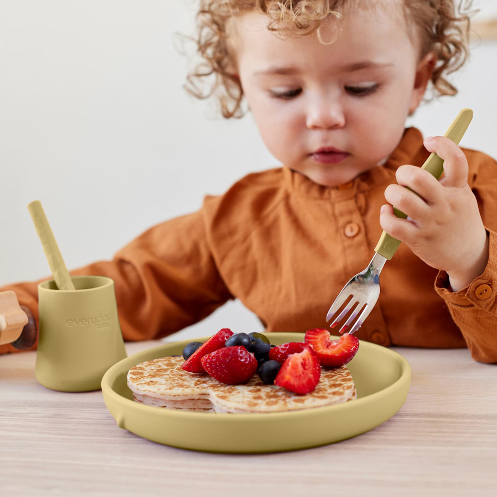 Everyday Baby silikontallrik Soft Yellow