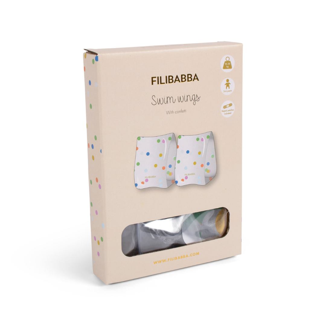 Filibabba Armpuffar Alfie - Glitter konfetti