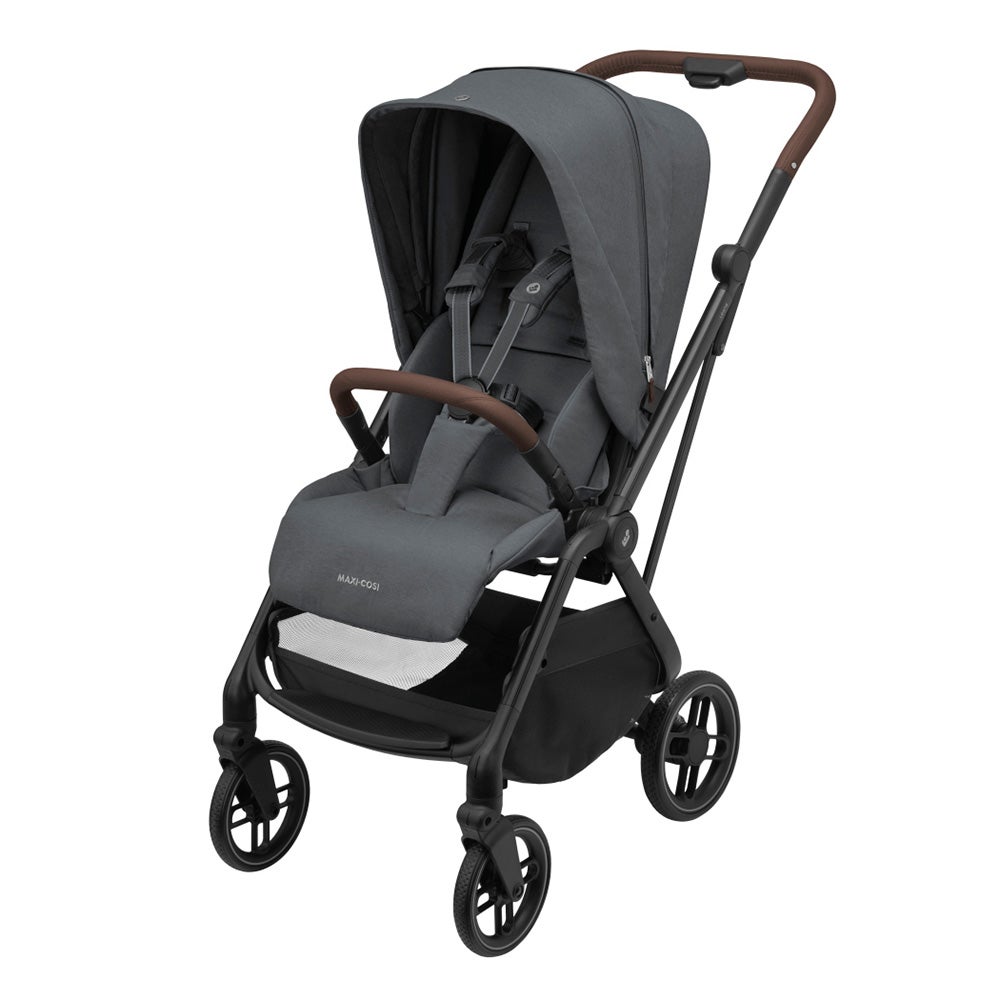 Maxi-Cosi Leona 2 twillic graphite (svart ram/brunt läder)