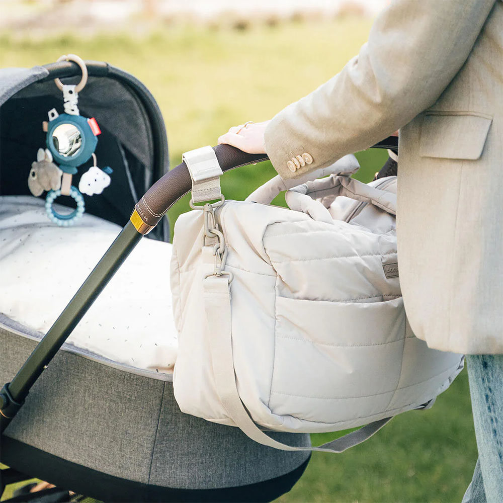 Done by Deer Quilted changing bag Sand