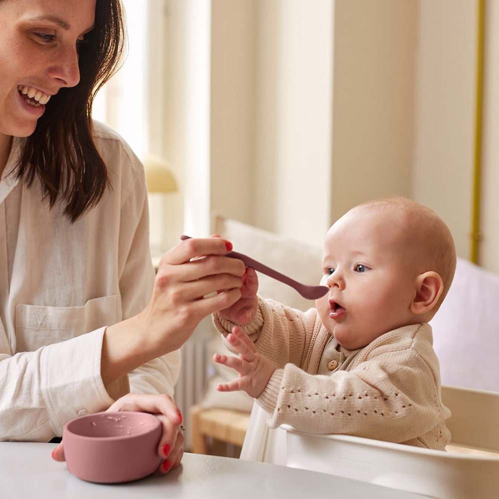 Everyday Baby silikonskål 2-pack Nature Red