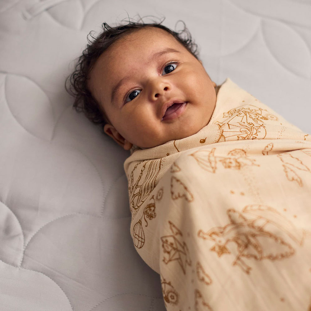 Filibabba GOTS muslinfilt 120x120 cm Dreamy Adventurers