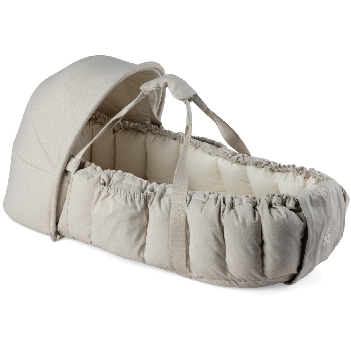 Sebra Babynest 3-i-1 med huv morning beige melange