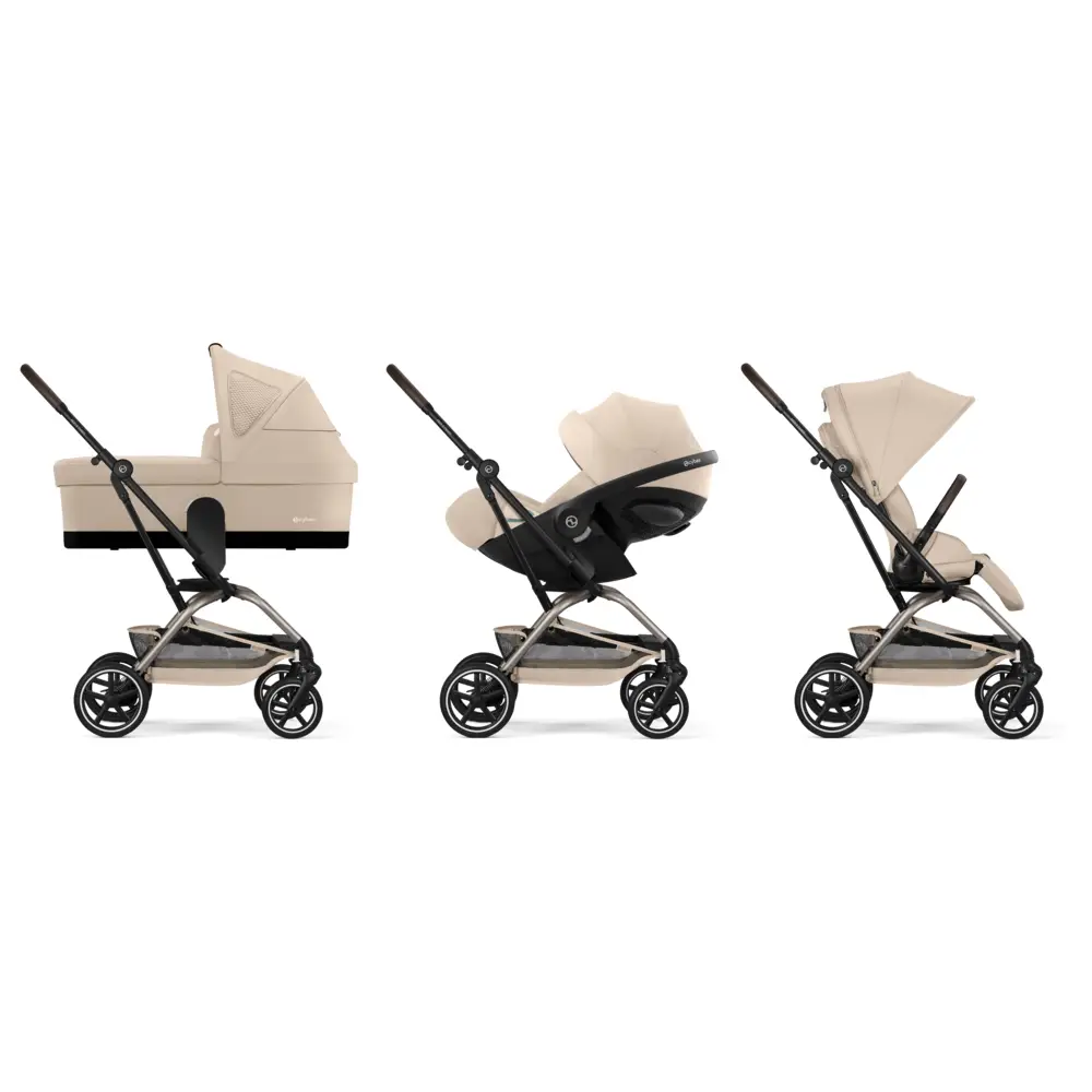 Cybex EEZY S TWIST Barnvagn + 2 TPE Almond Beige