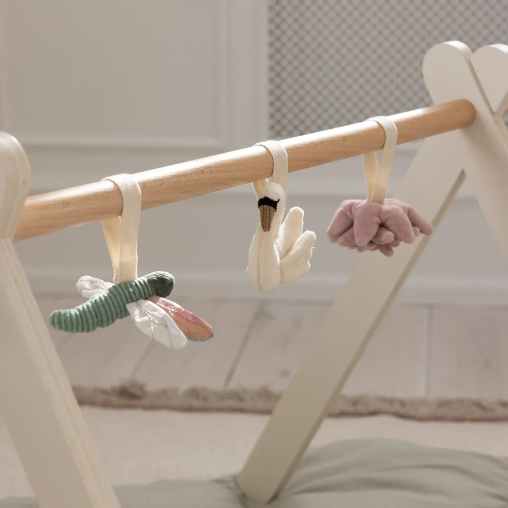 Sebra Aktivitetsleksaker 3 st Blomma/Trollslända/Svan