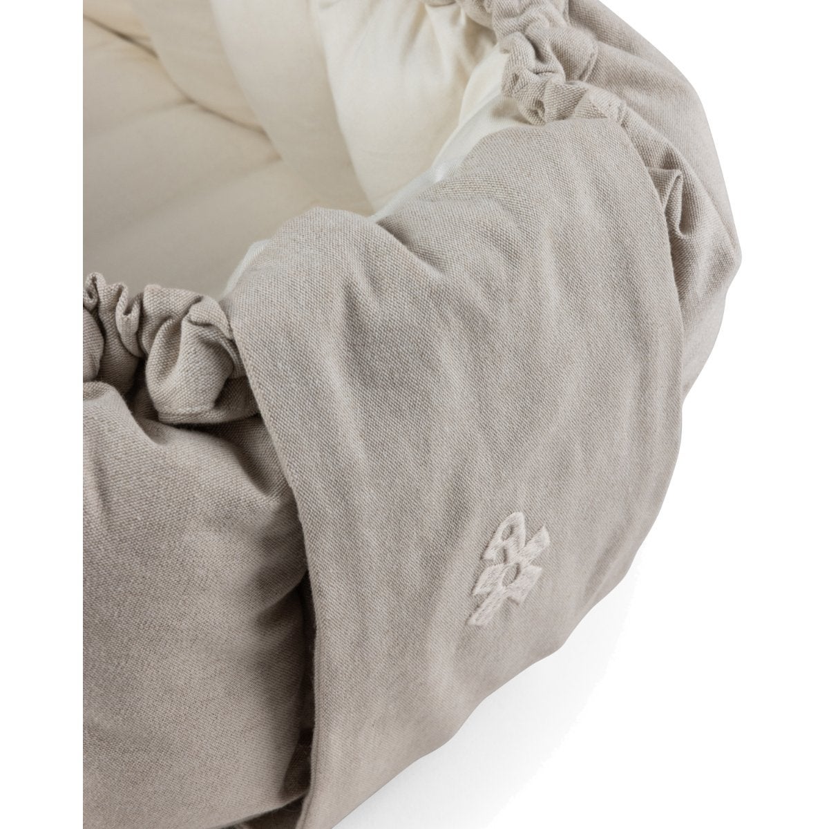 Sebra Babynest 3-i-1 med huv morning beige melange