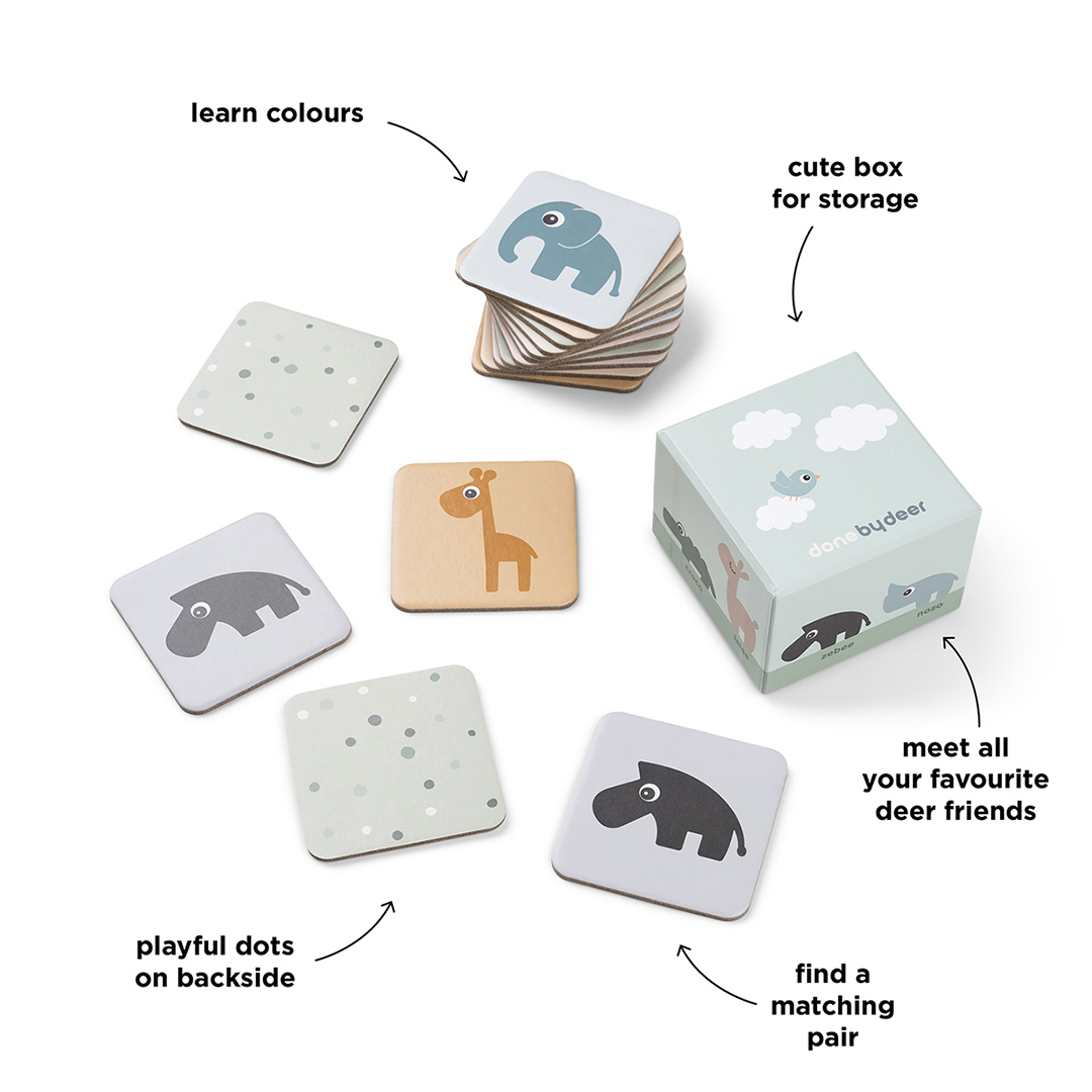 Done by Deer Memory spel Deer friends Colour mix