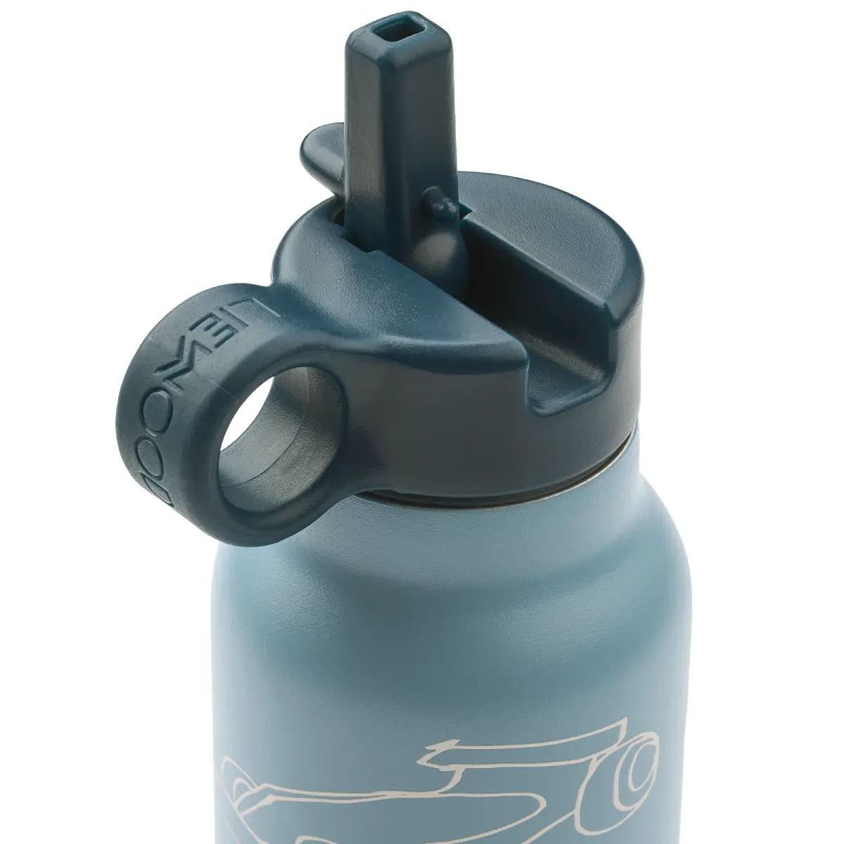 Liewood falk vattenflaska 350 ml race cars / beach blue 