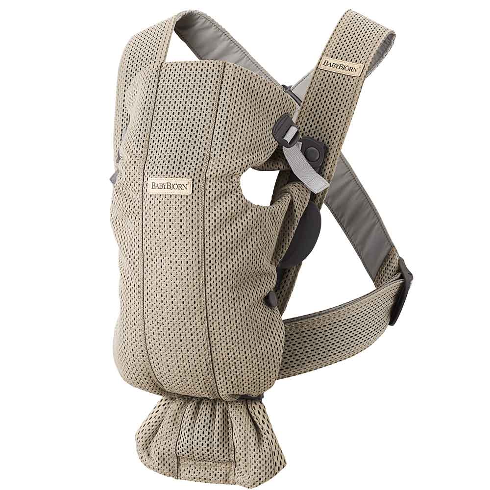 Babybjörn Bärsele Mini Mesh 3D Grå Beige