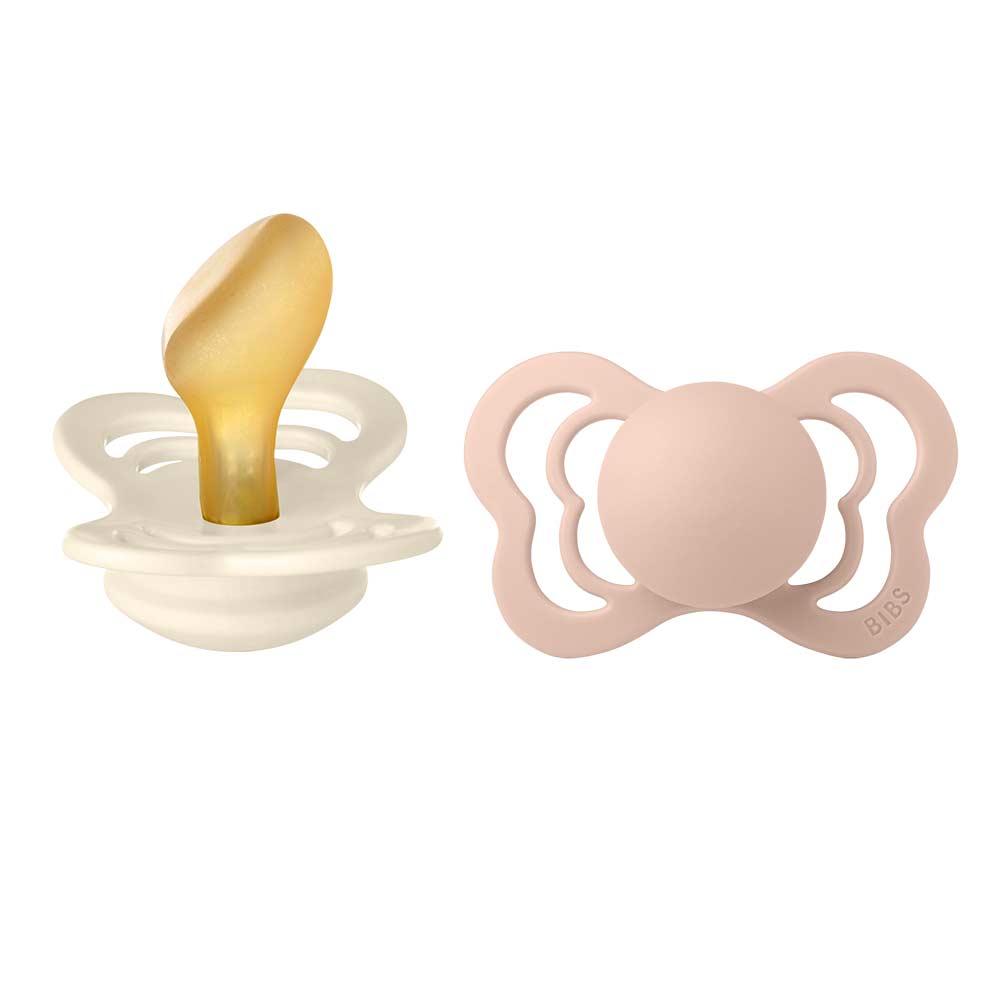 BIBS napp Couture 2-pack Ivory/Blush 6-18 mån