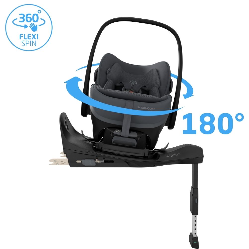 Maxi-Cosi Pebble Slide Pro Babyskydd Moon Graphite