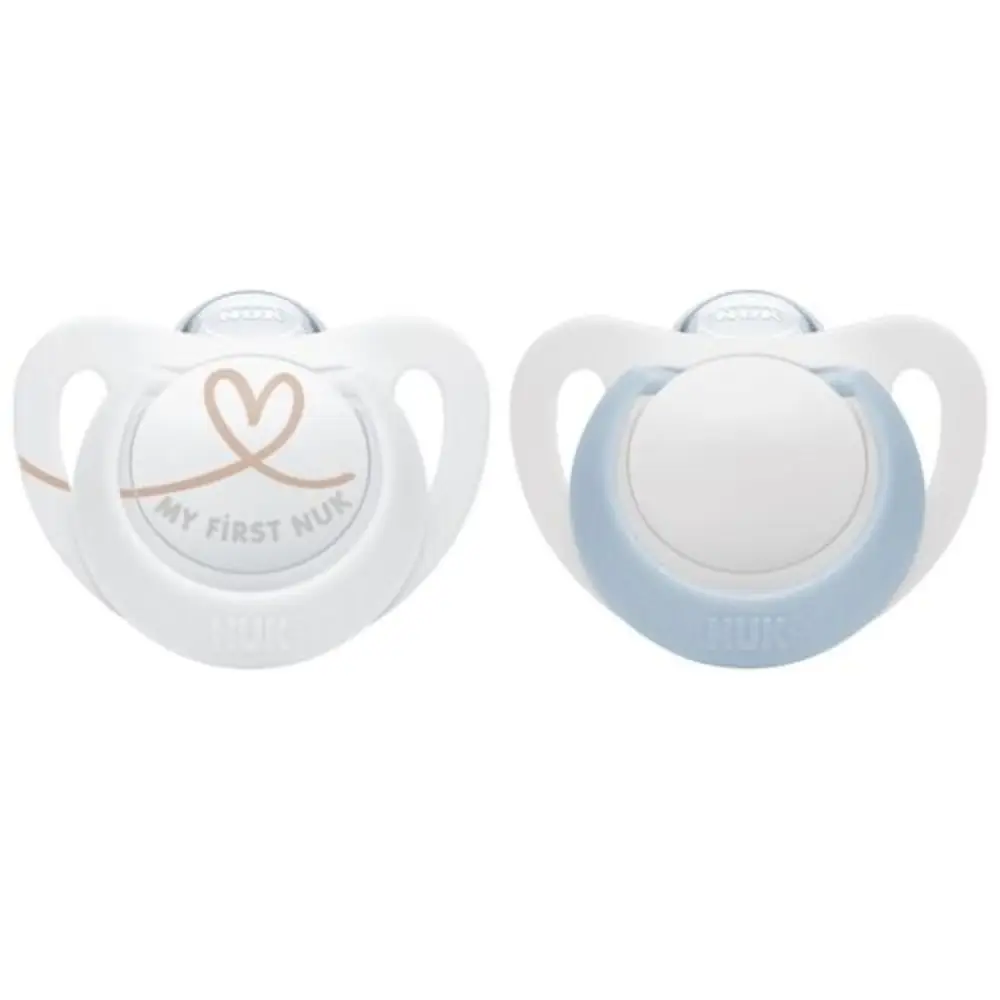 NUK Star Silicon Napp 0-6 m Blue 