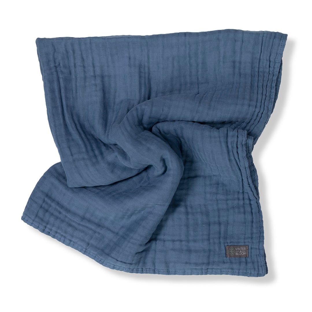 Vinter & Bloom Filt muslinfilt EKO Storm Blue