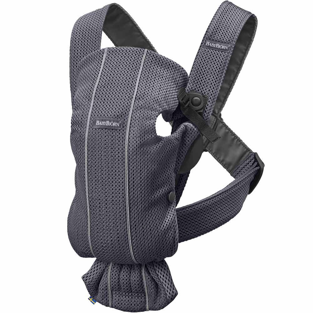 Babybjörn Bärsele Mini Mesh 3D Antracitgrå