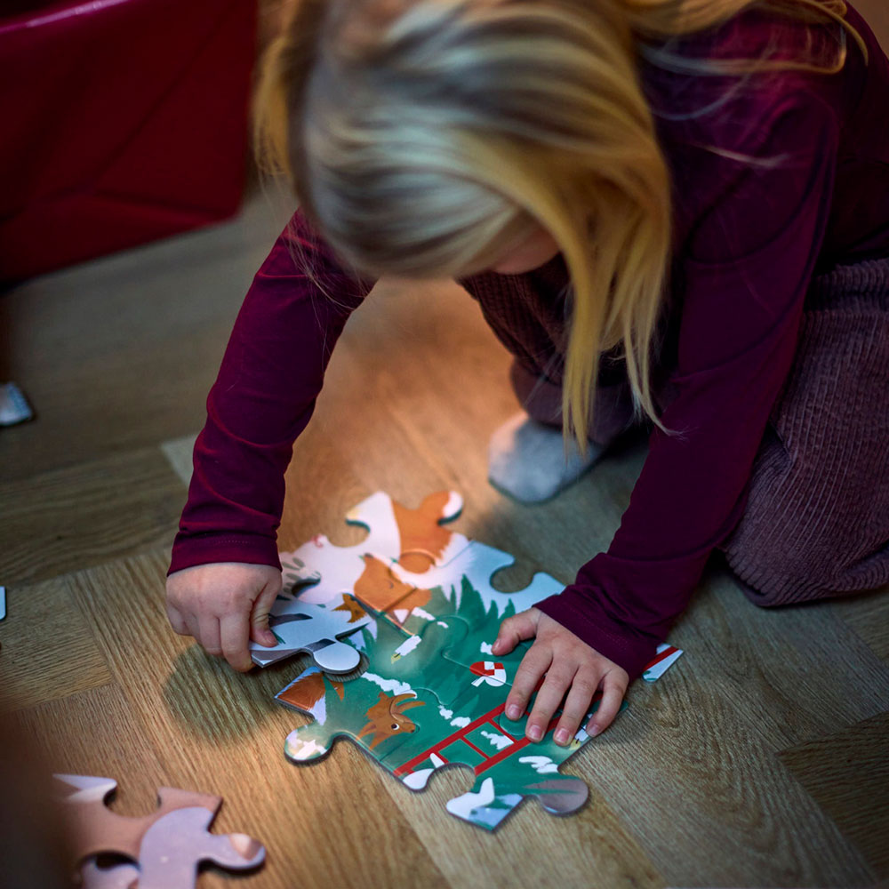 Filibabba 30-bitars pussel (45x45 cm) Wonderful Winter Forest friends