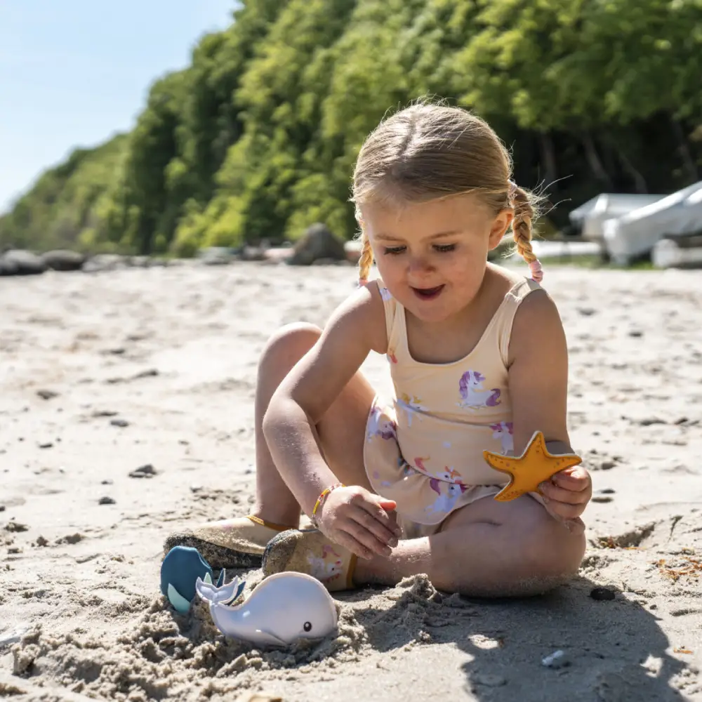 Filibabba neoprene badleksaker – ocean friends