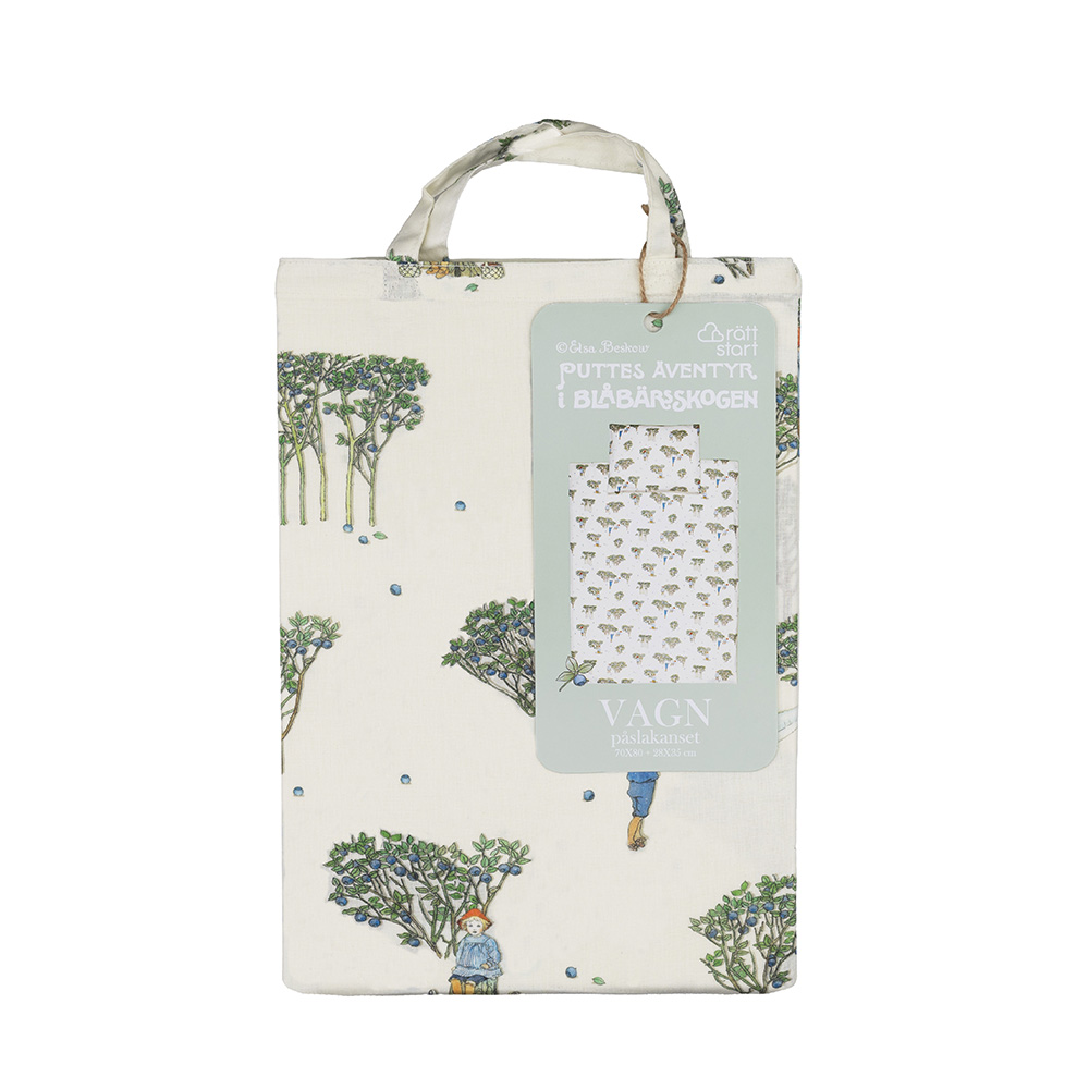 Rätt Start Beskow Putte i Blåbärsskogen Påslakanset vagn/vagga