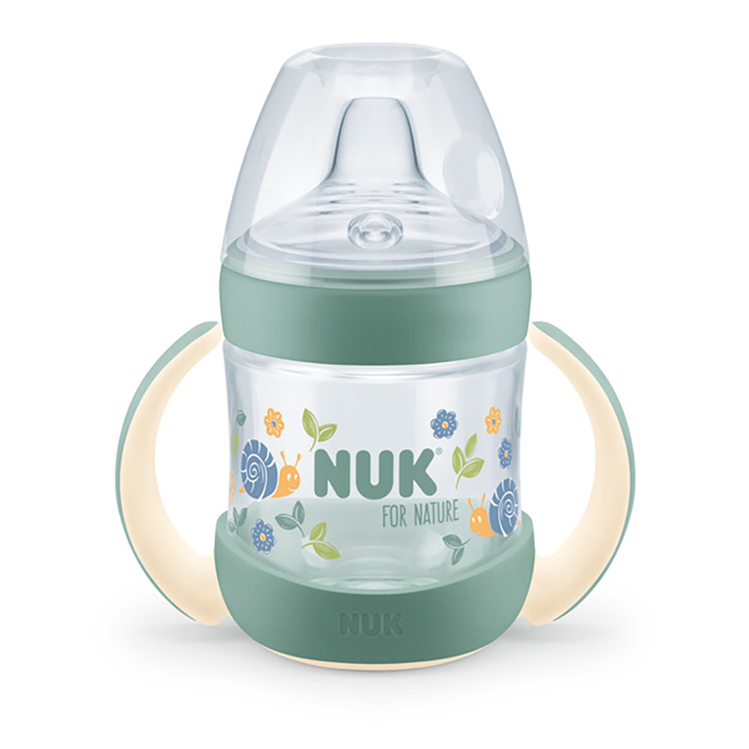 NUK for Nature Learner flaska silikon Green 6m