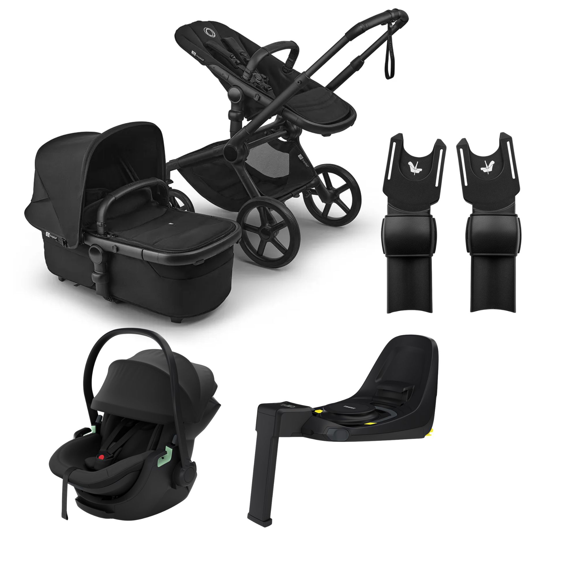 Bugaboo Fox 5 renew+Thule Maple Babyskydd med bilbas