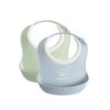 BabyBjörn Liten Haklapp 2-Pack Powder Green/Powder Blue