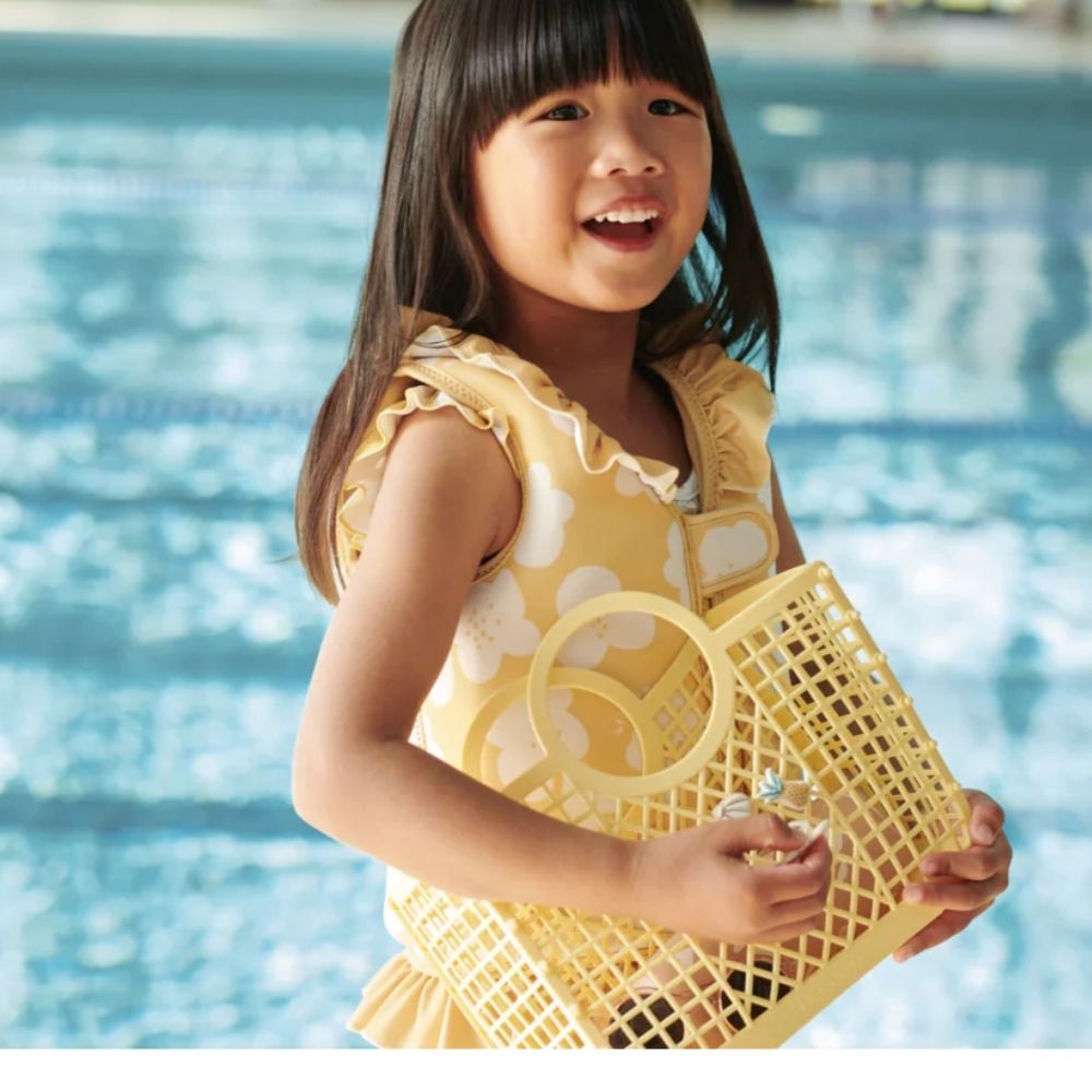 Liewood Samantha förvaringskorg med dekorationer – Lemonade