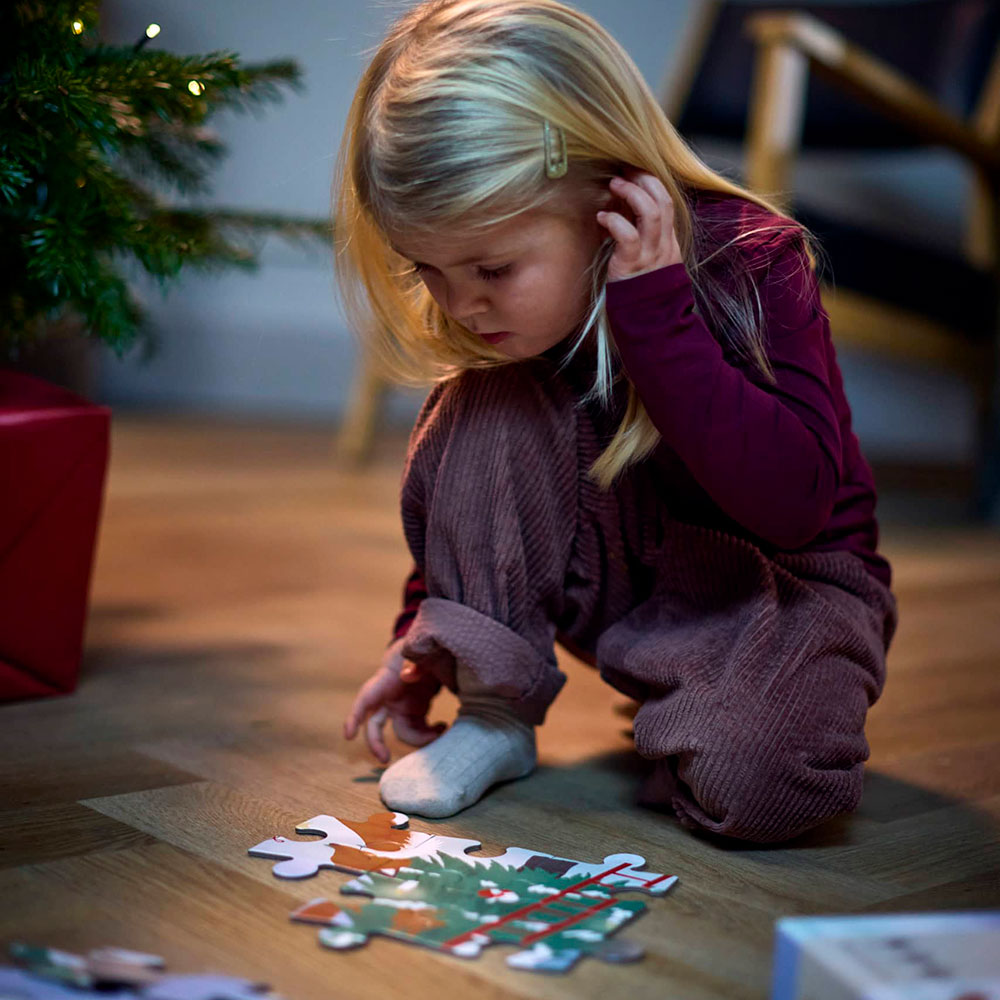 Filibabba 30-bitars pussel (45x45 cm) Wonderful Winter Forest friends