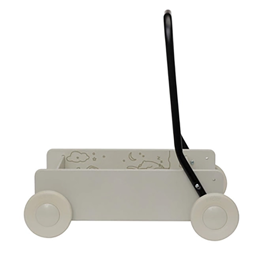 MICKI lära gå vagn beige/sand