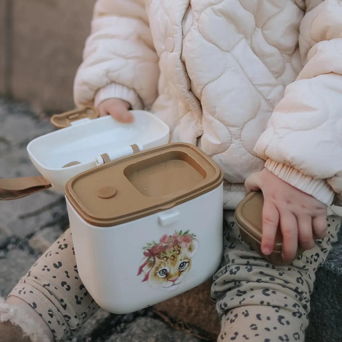 Elodie Details lunch & snack box rosy bow leo