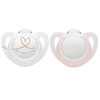 NUK Star Silicon Napp 0-6 m Pink 