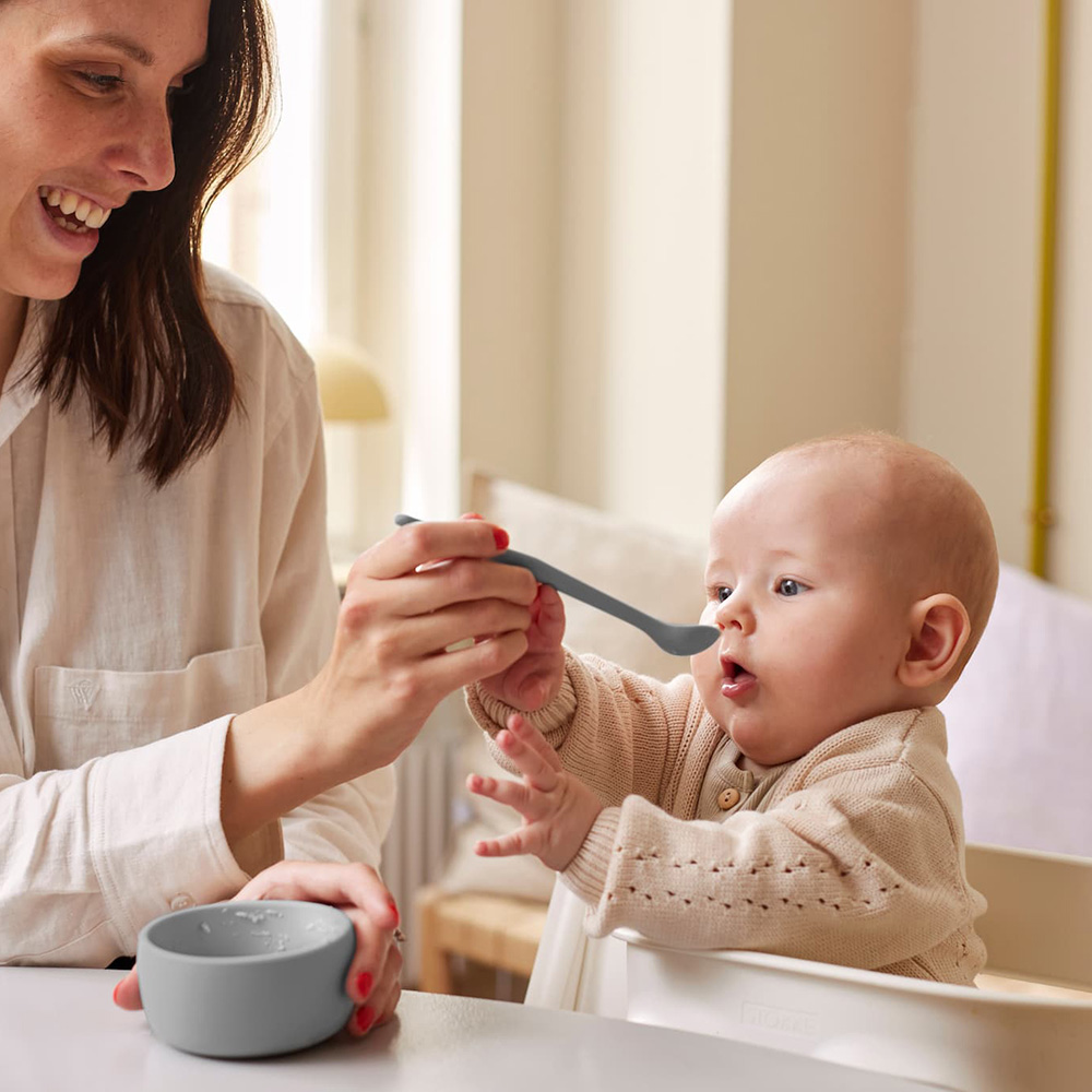 Everyday Baby Silikonsked 2-pack Quiet Grey