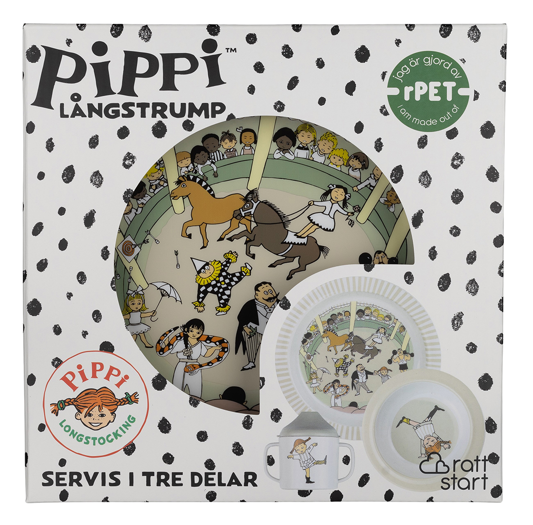 Rätt Start Pippi Cirkus Barnservis 3-del
