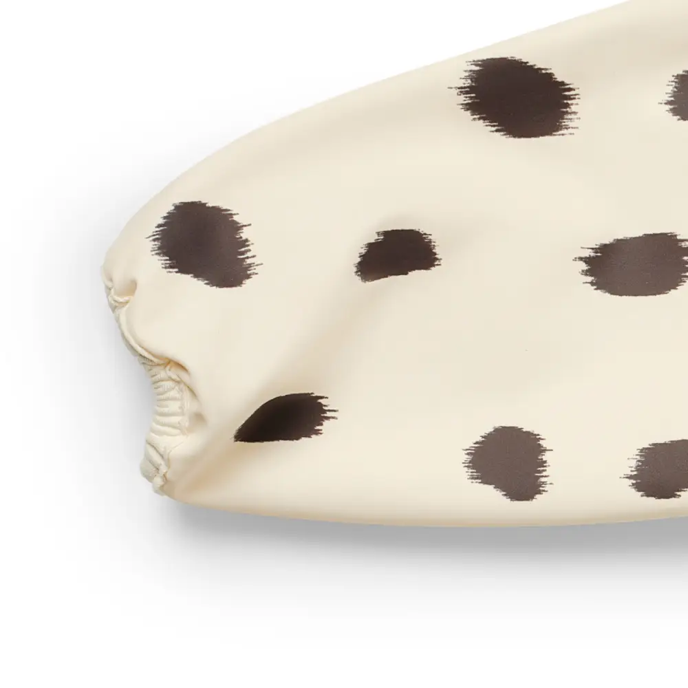 Elodie Långärmad haklapp Dalmatian Dots Grande En storlek