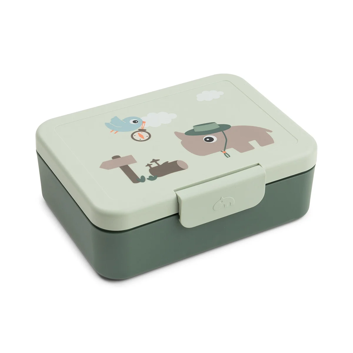 Done by Deer lunch box avdelad tiny trails green