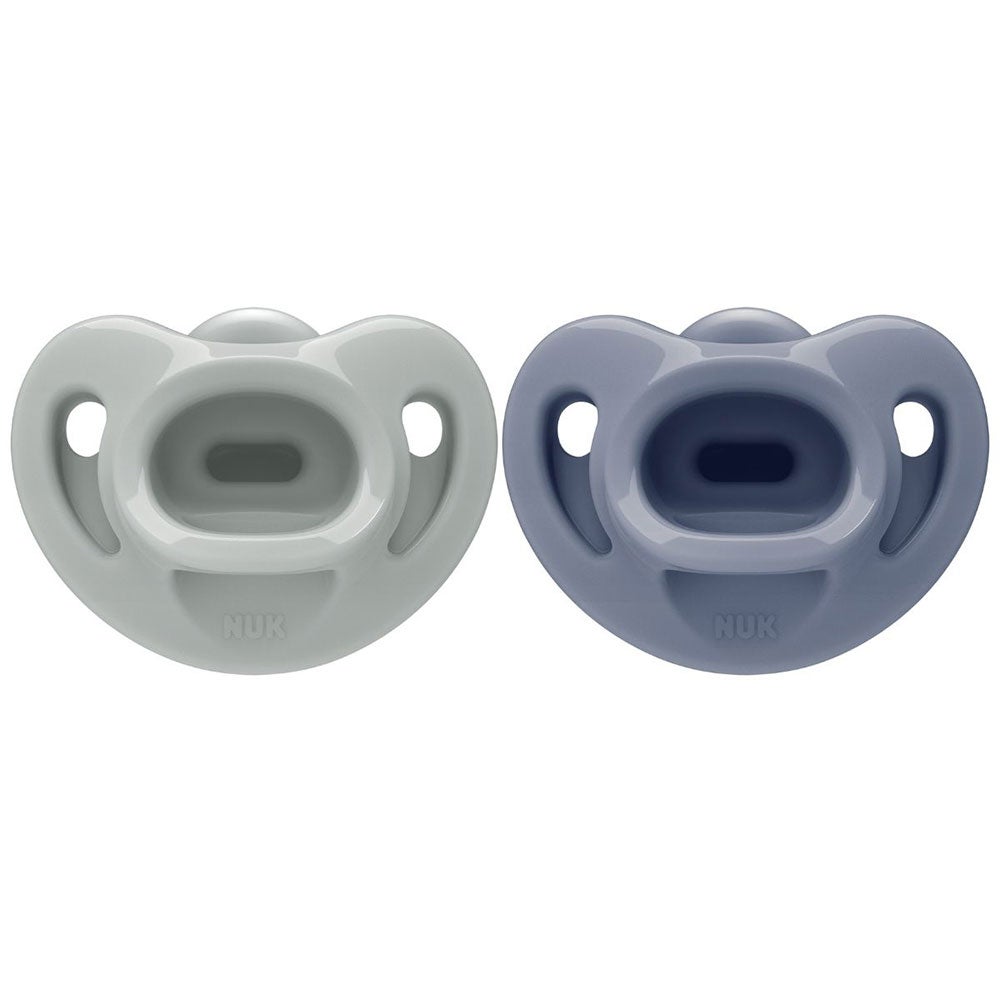 NUK napp first choice soft green/blue 0-6 mån