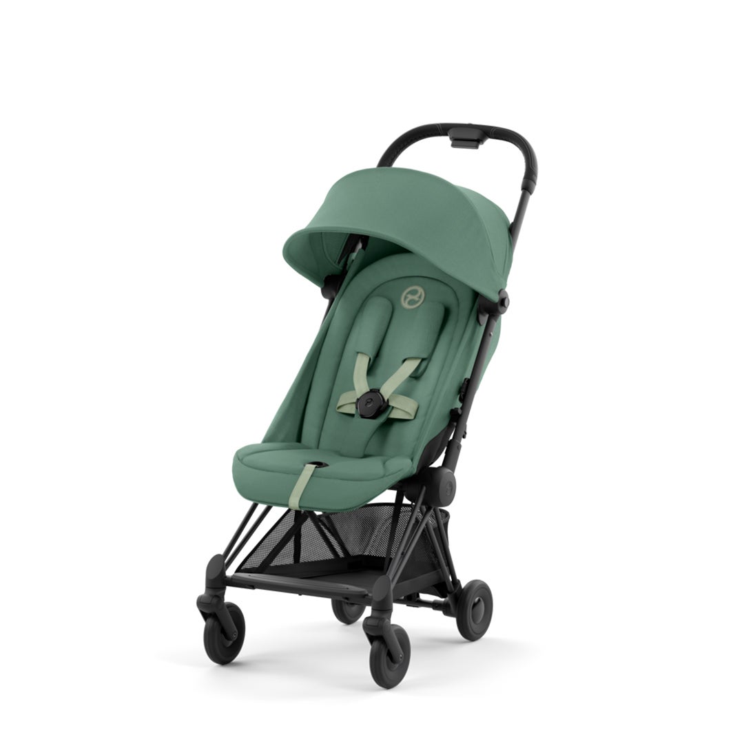 Cybex COYA resevagn Matt Black Leaf Green 