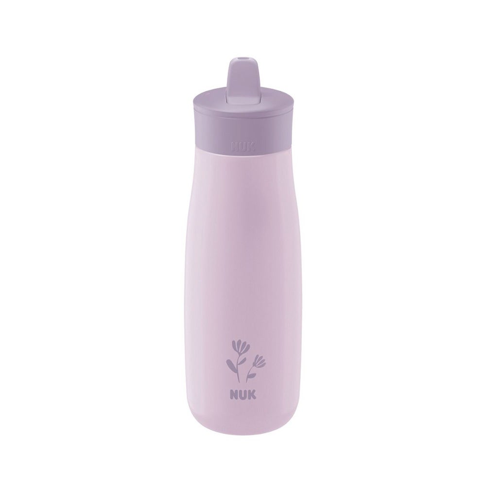 NUK Mini-Me Drickflaska stål - Blomma 500 ml